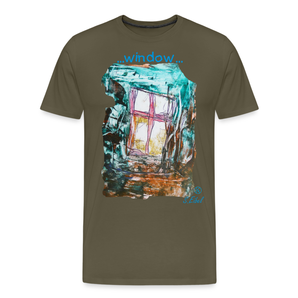 Window - eibelartig - Männer Premium T-Shirt - Khaki