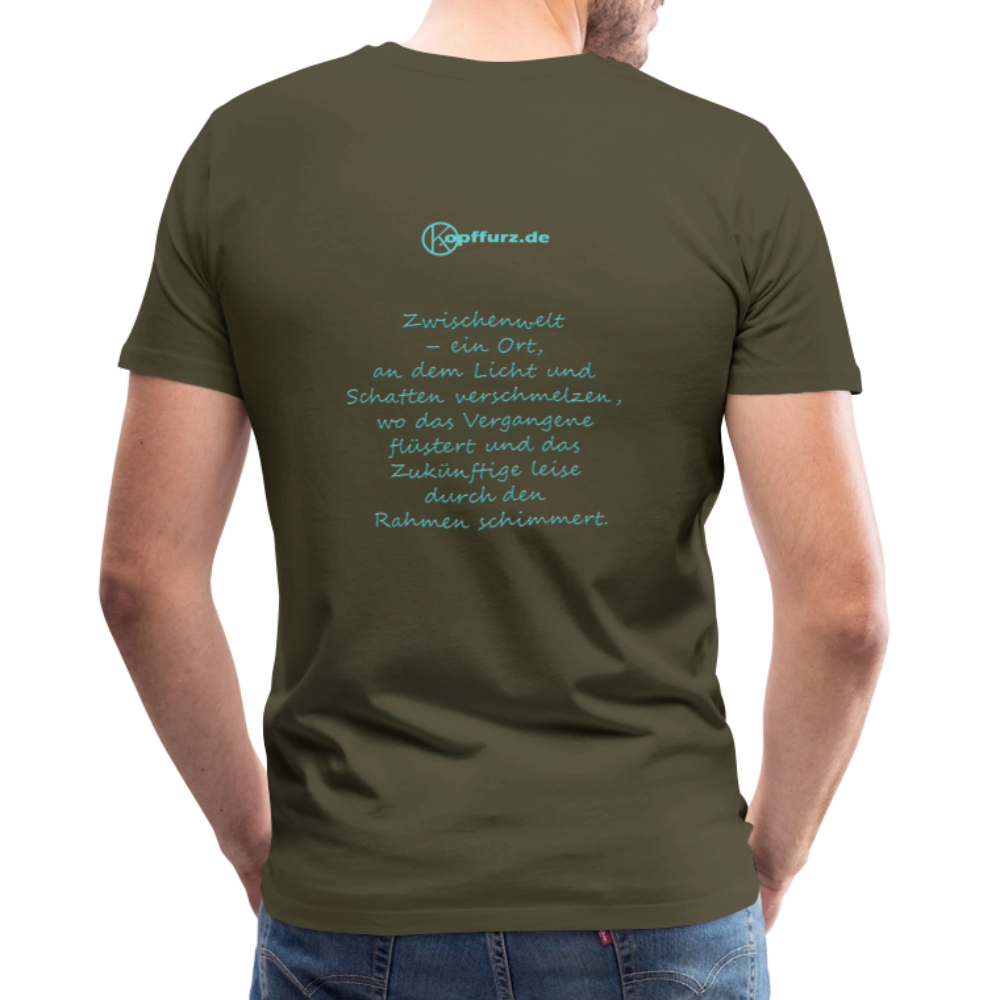Zwischenwelt - eibelartig - Männer Premium T-Shirt - Khaki