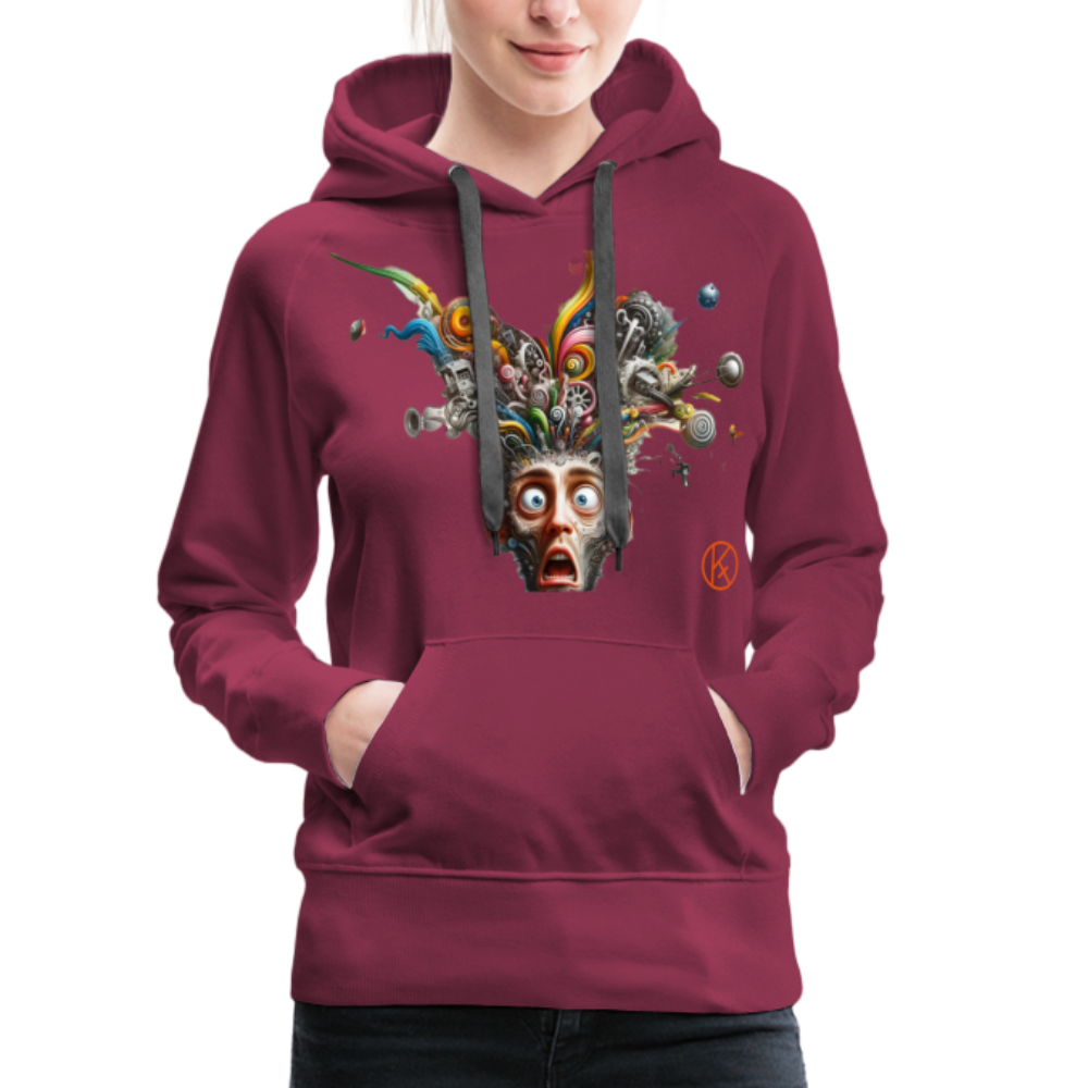 Showroom - Frauen Premium Hoodie Spreadshirt - Bordeaux
