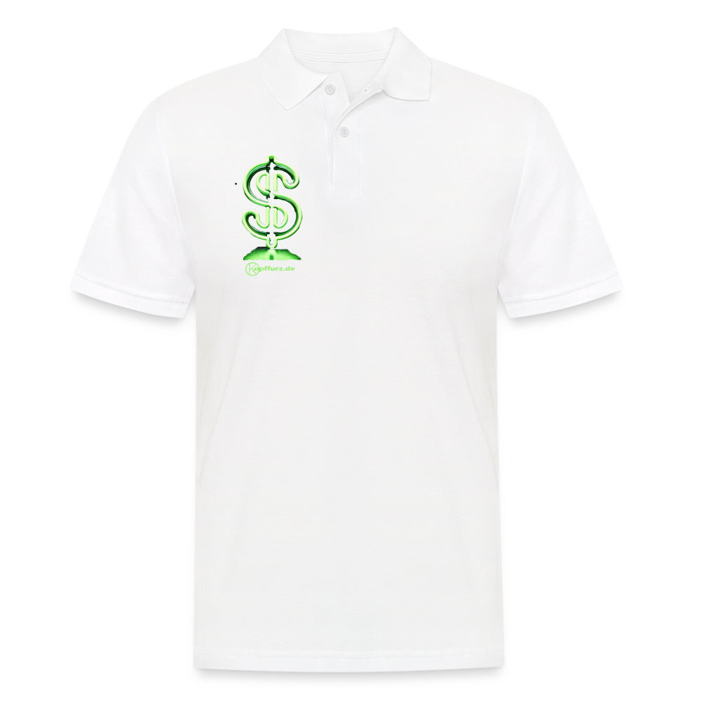 Dollar - Männer Poloshirt - Weiß
