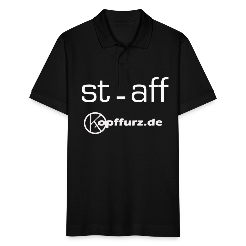 staff - witzig - Stanley/Stella Unisex Bio-Poloshirt PREPSTER - Schwarz