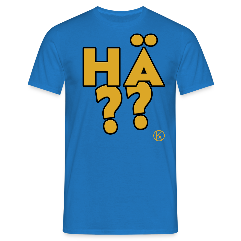 hä?? - gelb - witzig - Männer T-Shirt - Royalblau