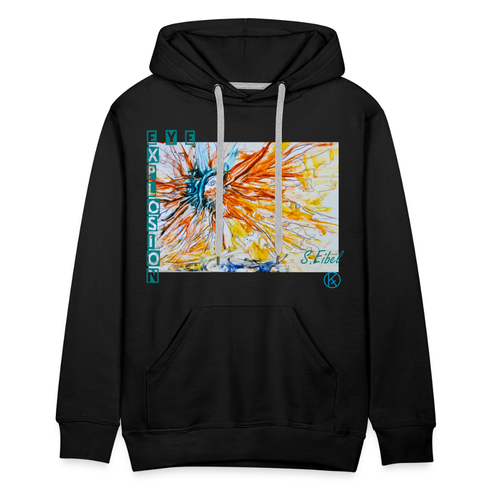 Eye Explosion - eibelartig - Palette - Männer Premium Hoodie - Schwarz