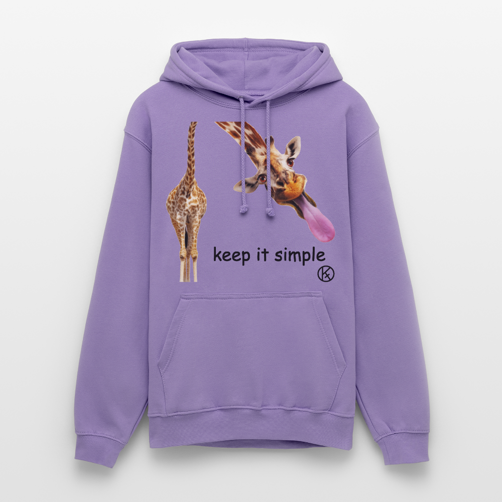 keep it simple-giraffe - witzig - tierisches - Unisex Hoodie - Lavendel