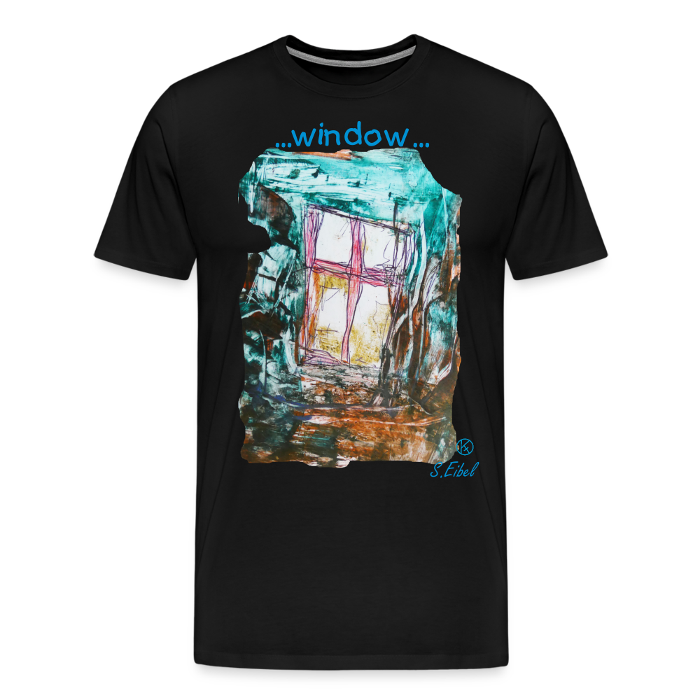 Window - eibelartig - Männer Premium T-Shirt - Schwarz