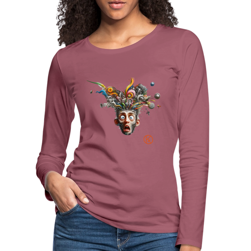 Showroom - Frauen Premium Langarmshirt - Malve