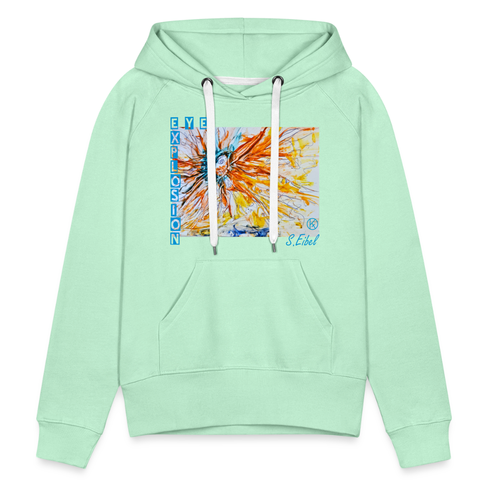 Eye Explosion - eibelartig - Frauen Premium Hoodie - helles Mintgrün