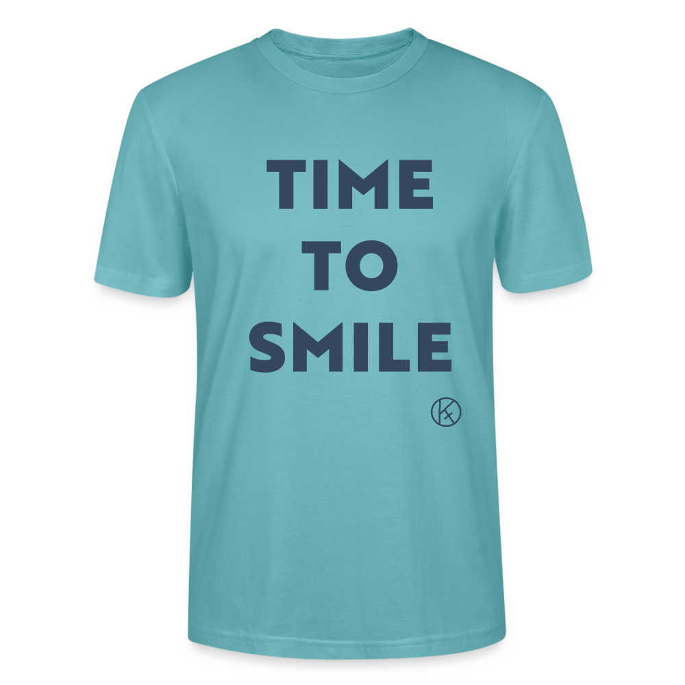Time to smile - Stanley/Stella Unisex T-Shirt CRAFTER - Pastelltürkis