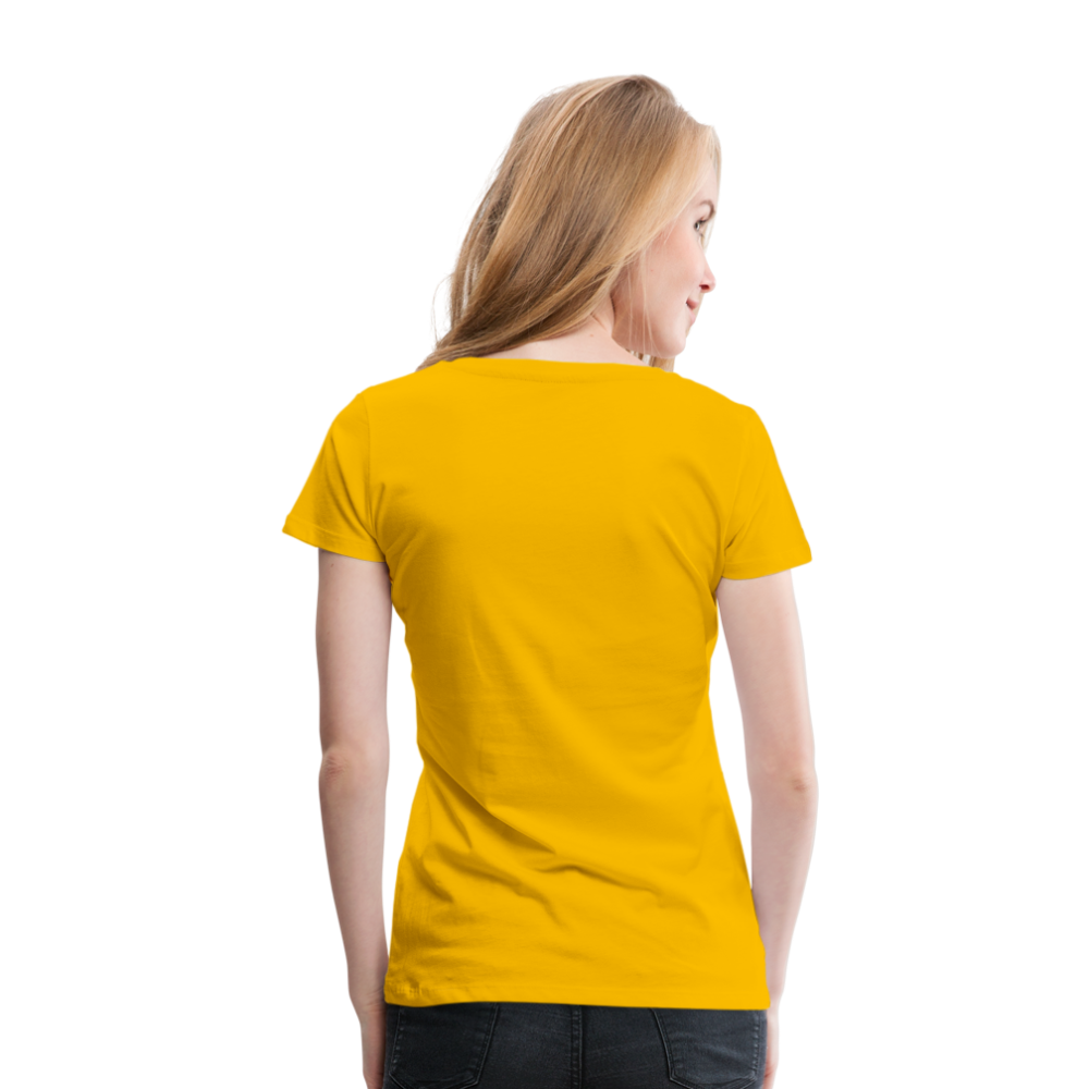 crazy - witzig - Frauen Premium T-Shirt Spreadshirt - Sonnengelb