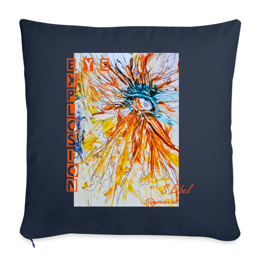 Eye Explosion - eibelartig - Sofakissen mit Füllung 44 x 44 cm - Navy