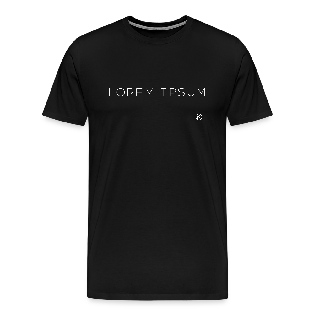 Lorem ipsum - schwarz - kf - Männer T-Shirt - Schwarz