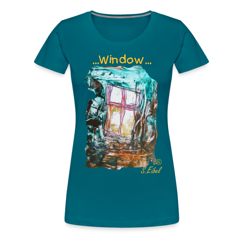 Window - eibelartig - Frauen Premium T-Shirt - Divablau