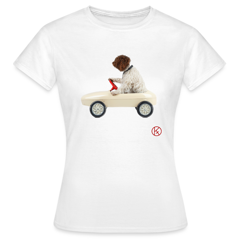 Autofahrt - tierisches - witzig - Frauen T-Shirt - Weiß