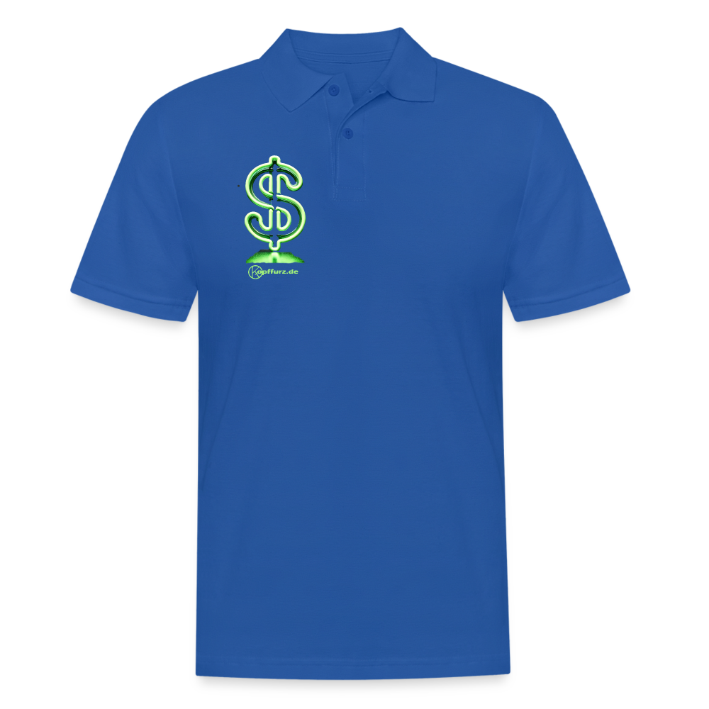 Dollar - Männer Poloshirt - Royalblau