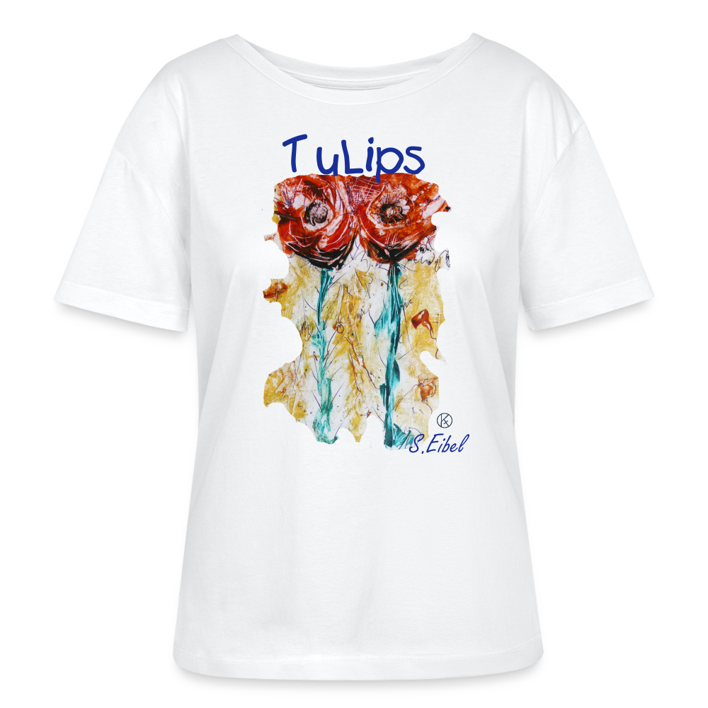 TuLips - S.Eibel - Stanley/Stella Relaxed Rundhals Frauen Bio-T-Shirt SERENA - Weiß