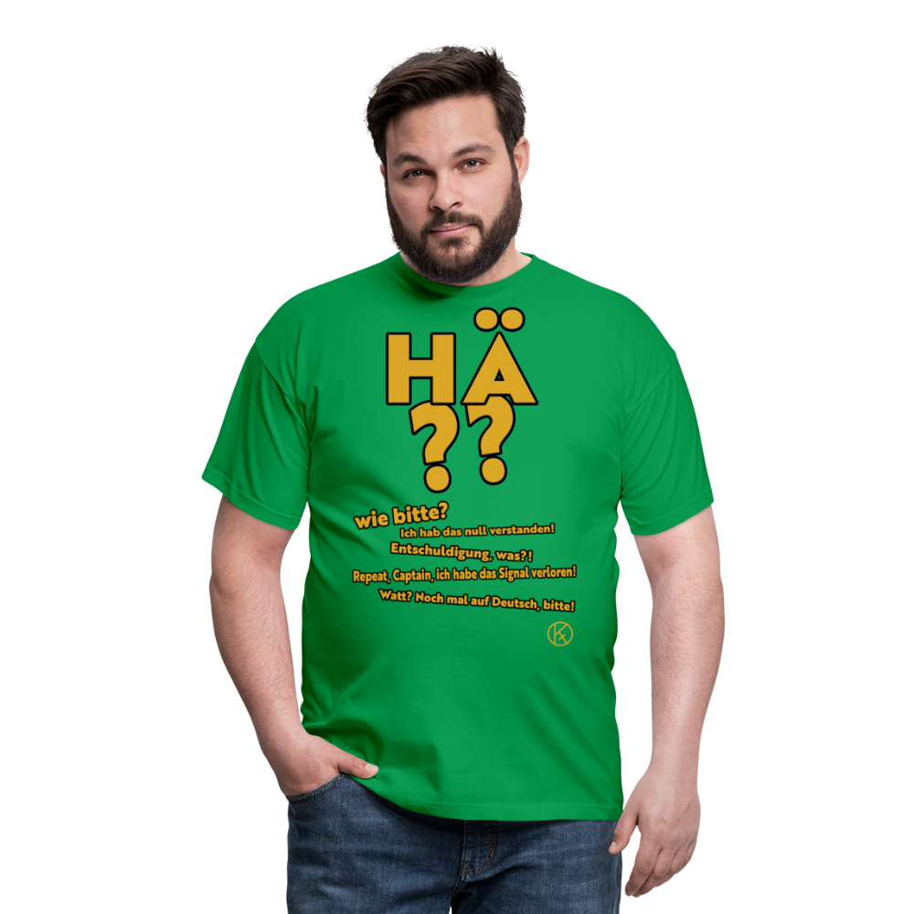 hä?? - witzig - Männer T-Shirt - Kelly Green
