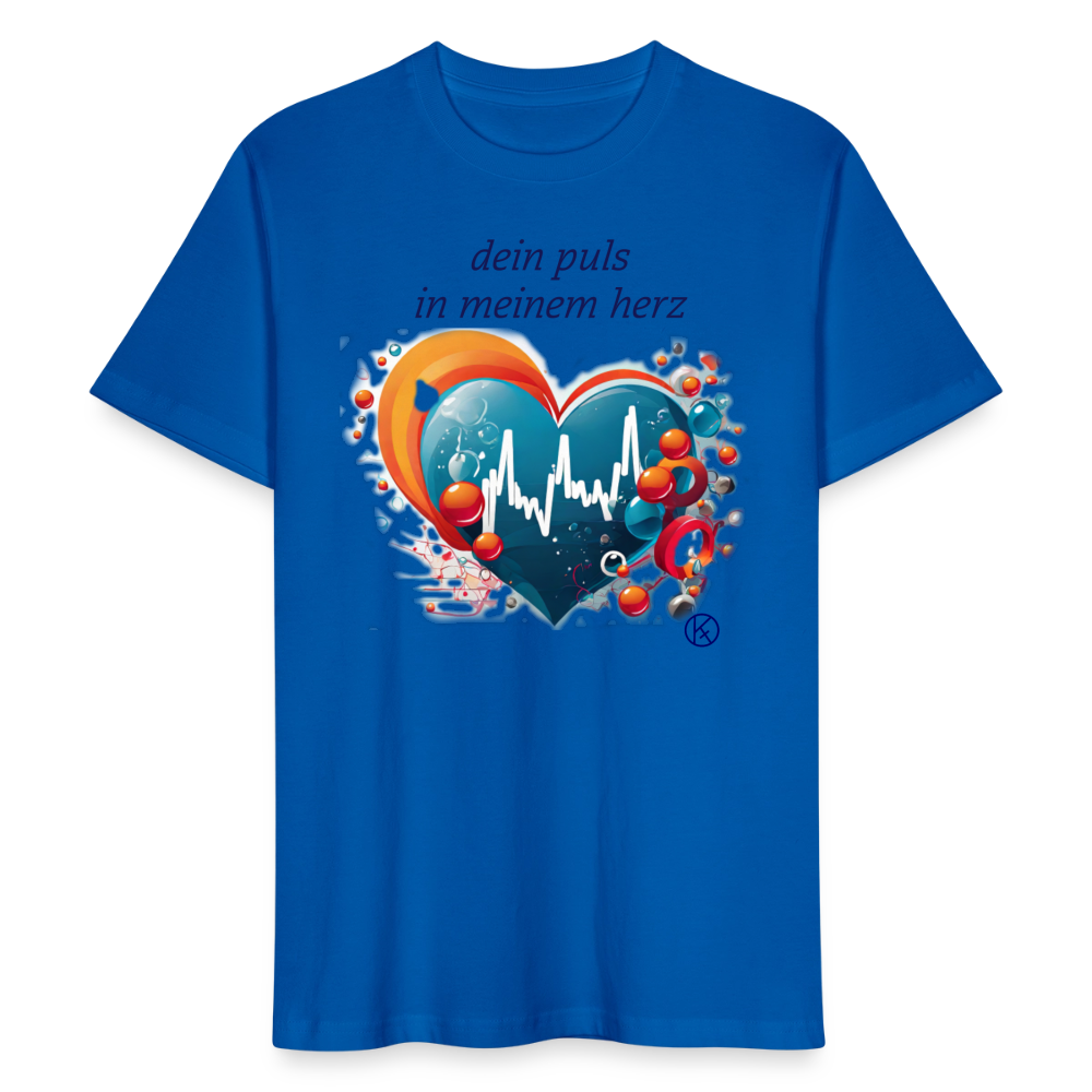 dein puls in meinem herz - Stanley/Stella Unisex T-Shirt CRAFTER - Pfauenblau