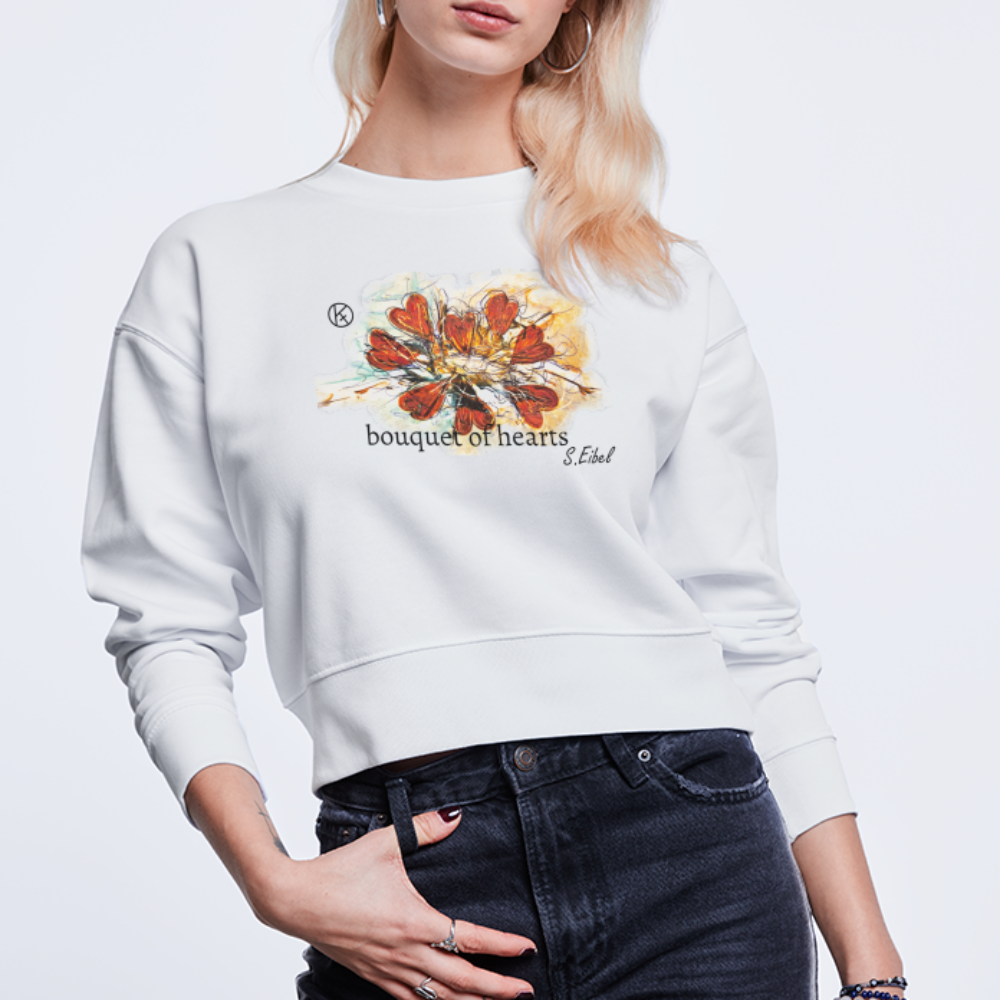 bouquet of hearts - eibelartig - Stanley/Stella Cropped Frauen Bio-Sweatshirt CROPSTER Stanley Stella - Weiß