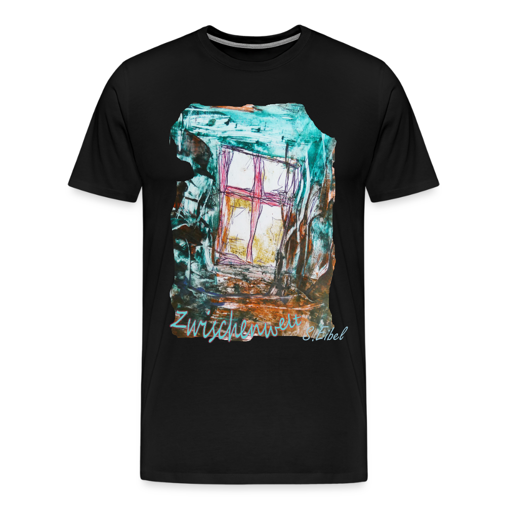 Zwischenwelt - eibelartig - Männer Premium T-Shirt - Schwarz