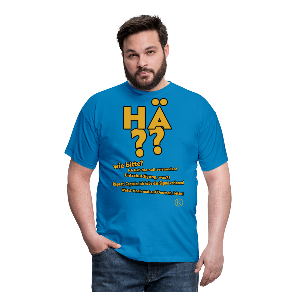 hä?? - witzig - Männer T-Shirt - Royalblau