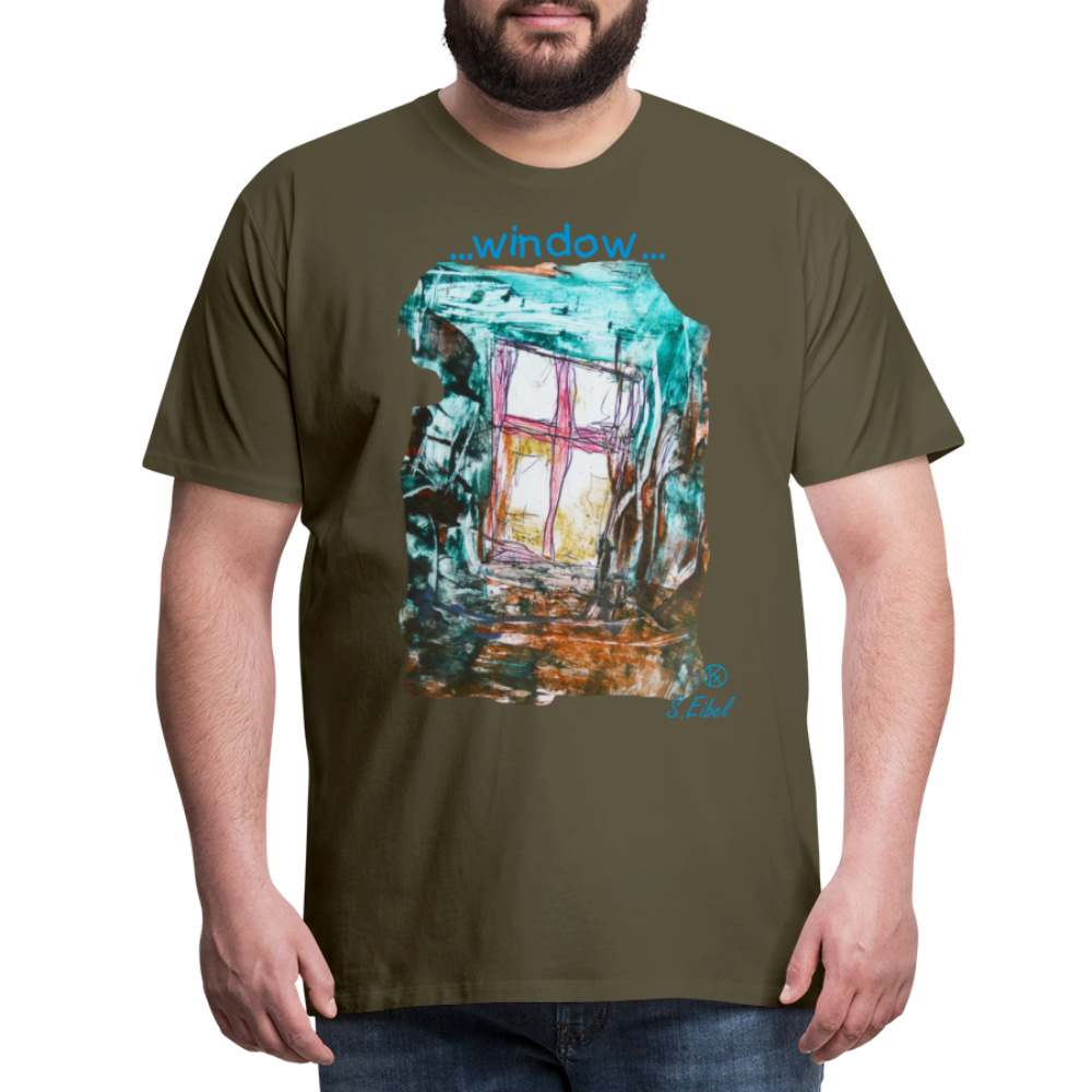 Window - eibelartig - Männer Premium T-Shirt - Khaki