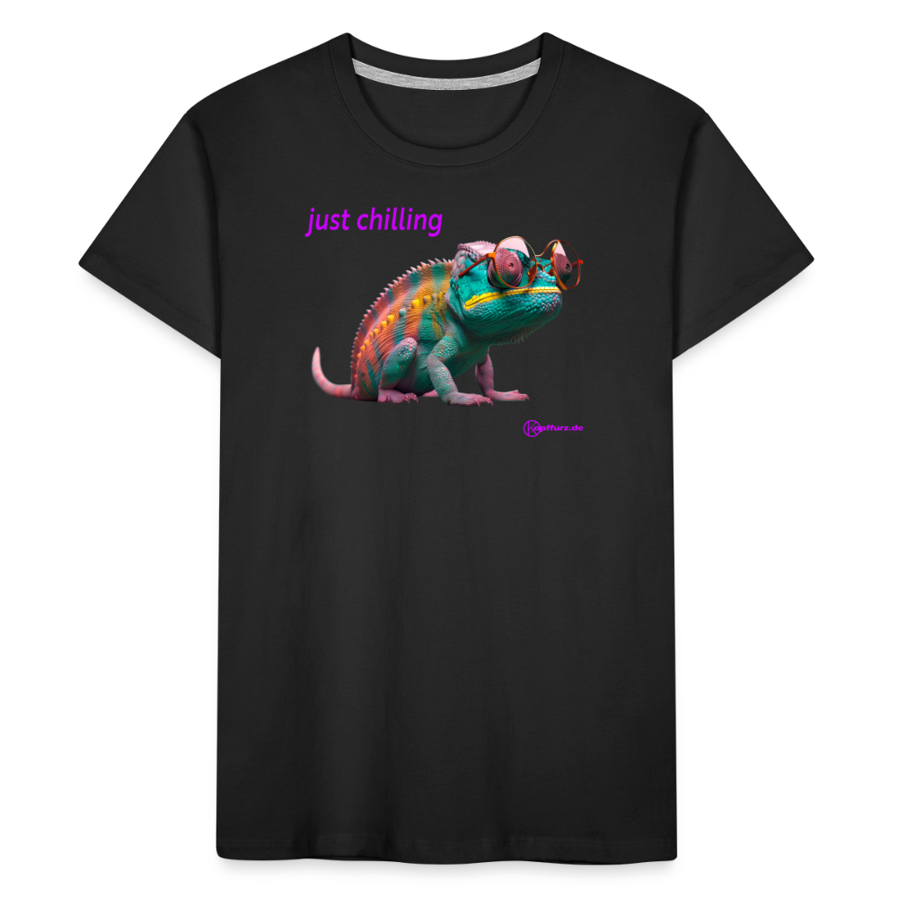 Teenager Premium Bio T-Shirt - Schwarz