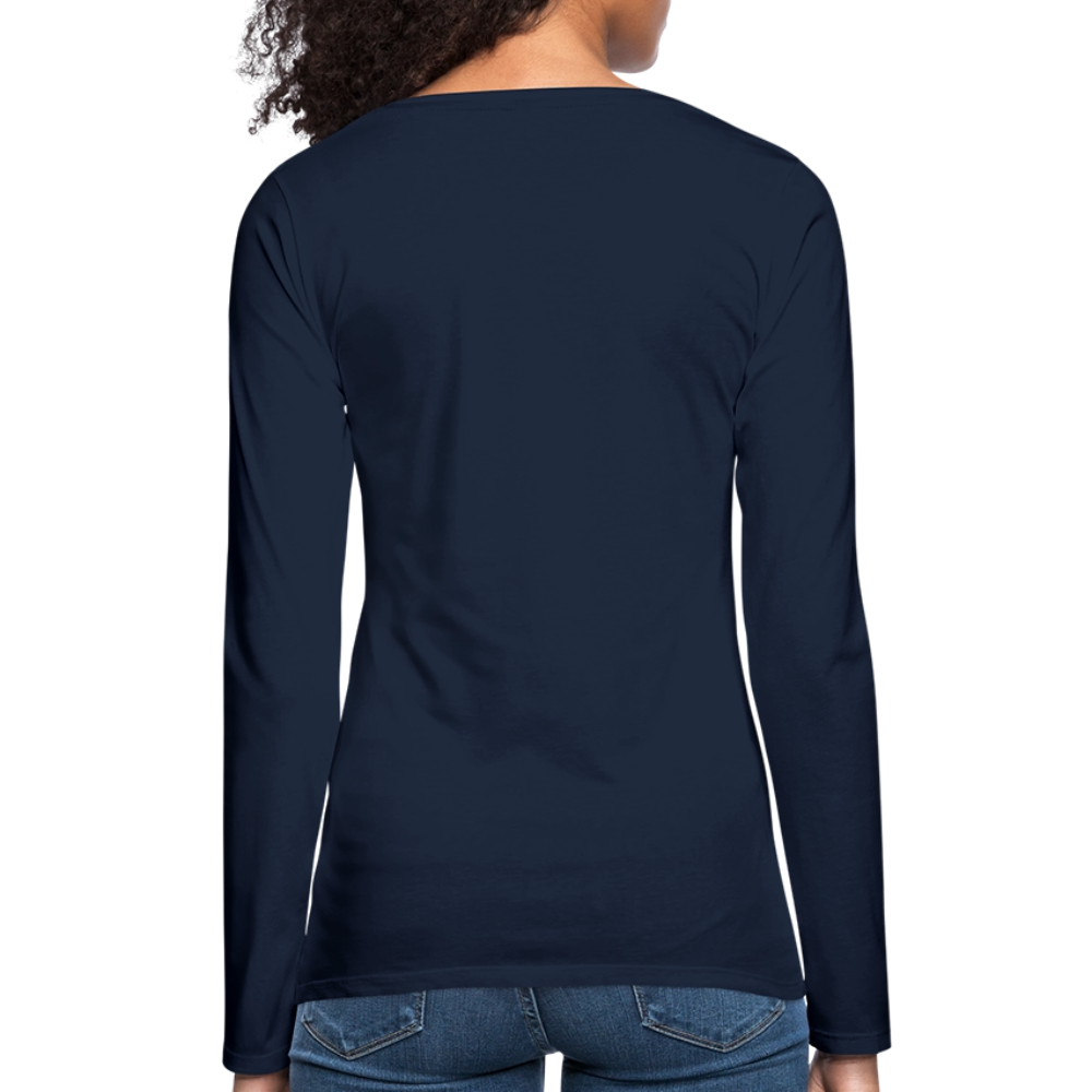 Showroom - Frauen Premium Langarmshirt - Navy