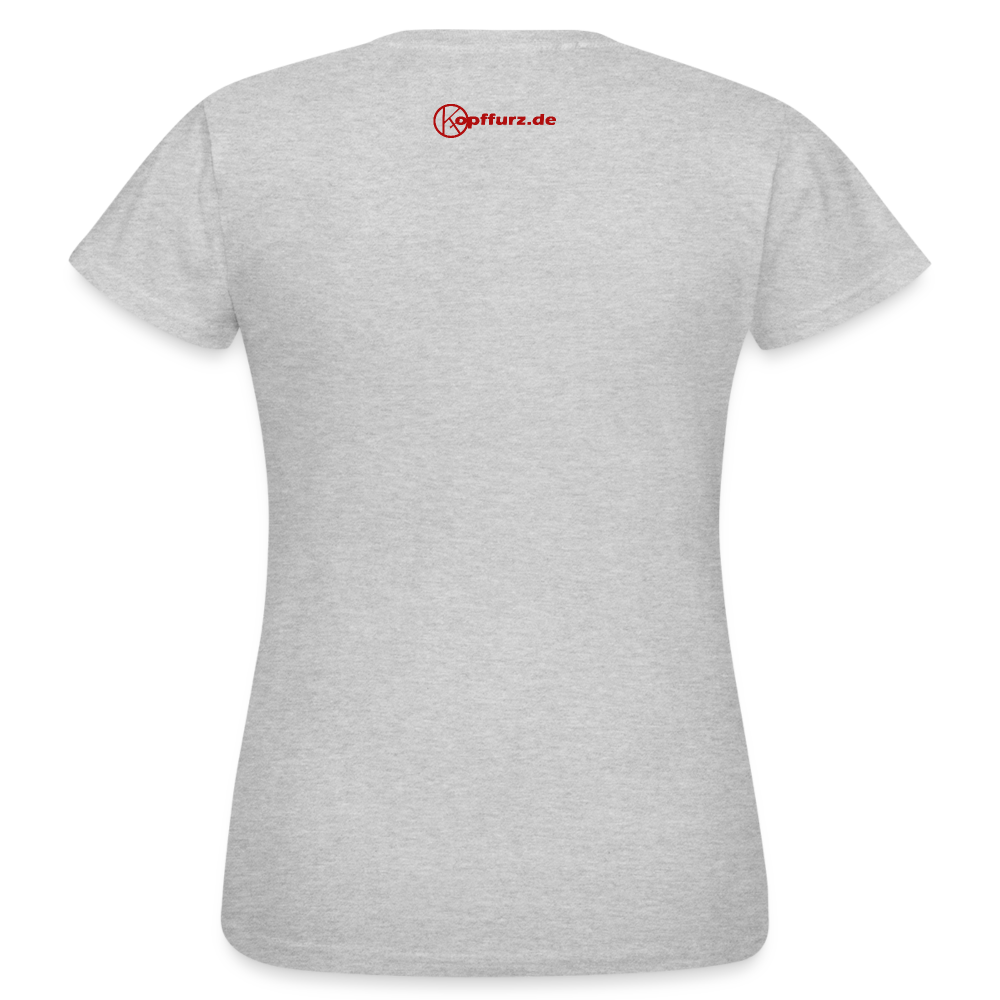 Autofahrt - tierisches - witzig - Frauen T-Shirt - Grau meliert