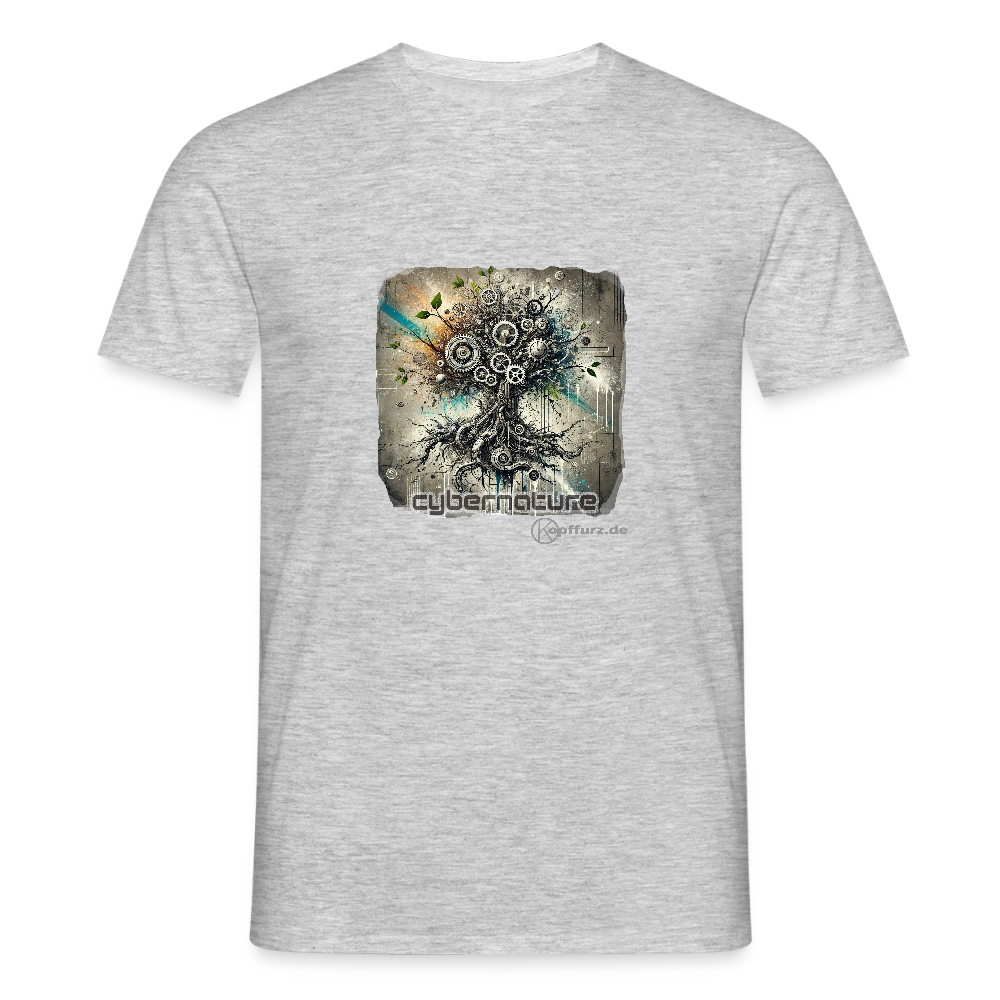 cybernature - Männer T-Shirt - Grau meliert
