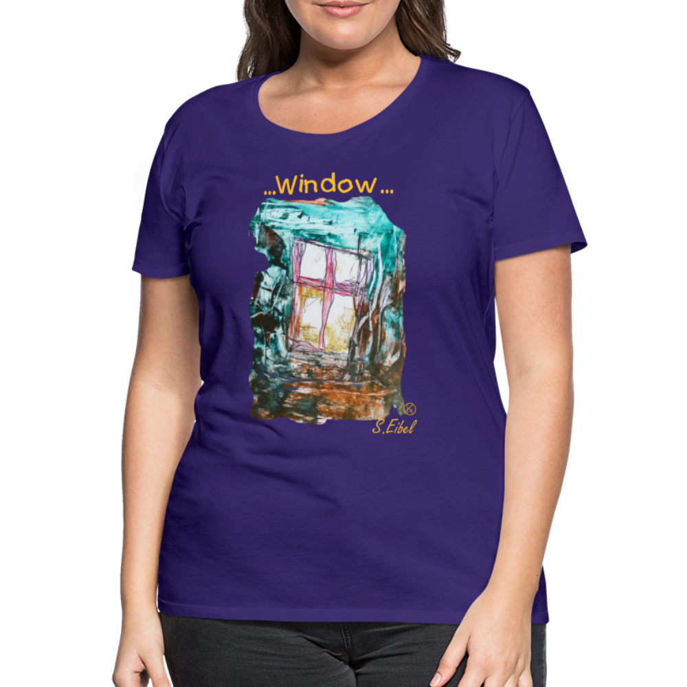 Window - eibelartig - Frauen Premium T-Shirt - Lila