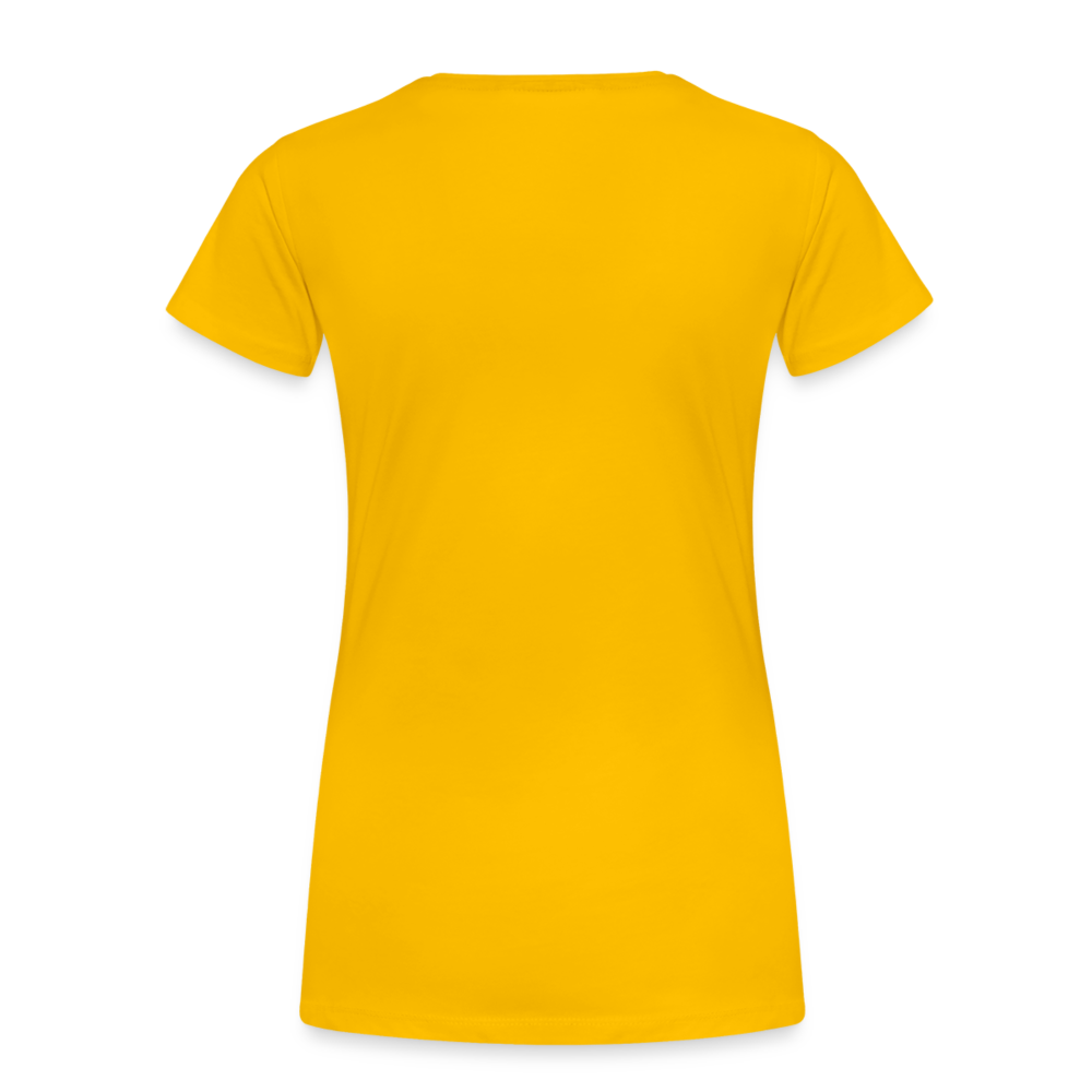 crazy - witzig - Frauen Premium T-Shirt Spreadshirt - Sonnengelb