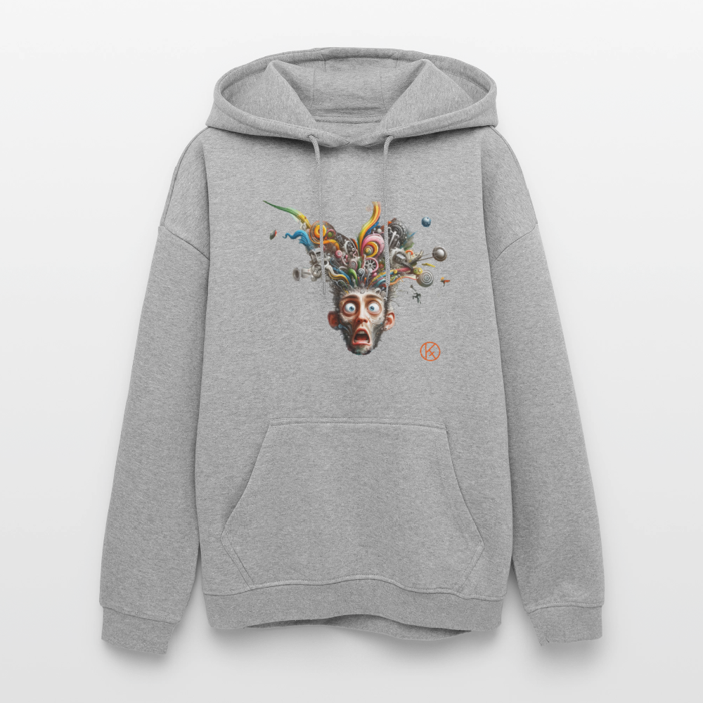 Showroom - Oversized Unisex Hoodie Build your Brand - Grau meliert