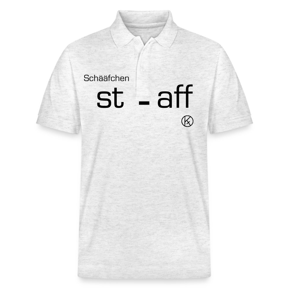 Schääfchen-Staff - witzig - Stanley/Stella Unisex Bio-Poloshirt PREPSTER - Weiß meliert