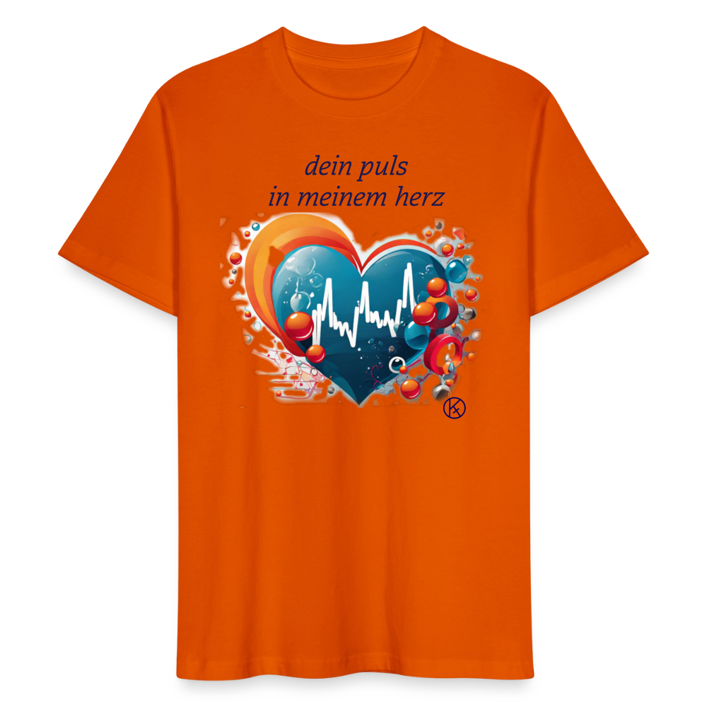 dein puls in meinem herz - Stanley/Stella Unisex T-Shirt CRAFTER - Tieforange
