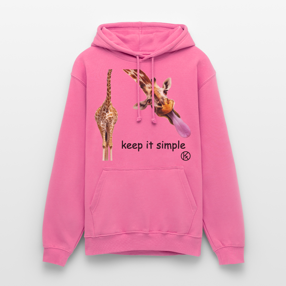 keep it simple-giraffe - witzig - tierisches - Unisex Hoodie - Pink