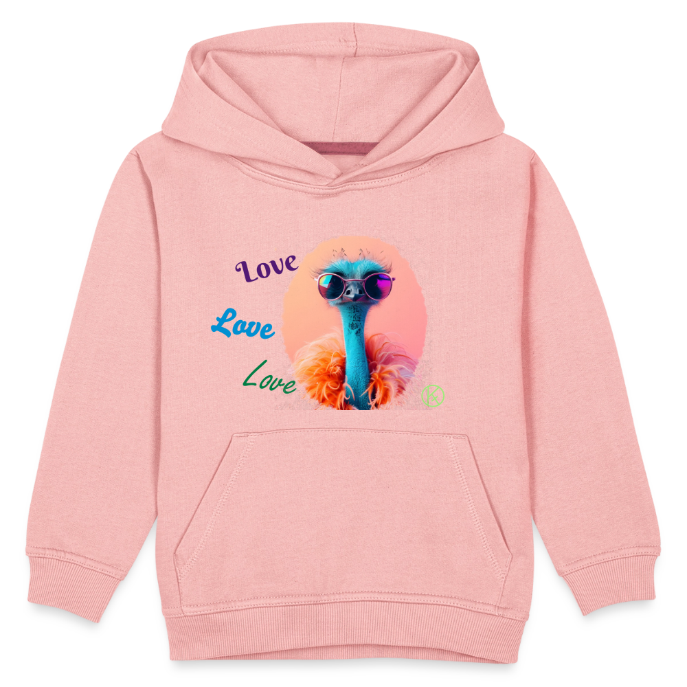 Love-Strauss - tierisches - Kinder Premium Hoodie - Kristallrosa