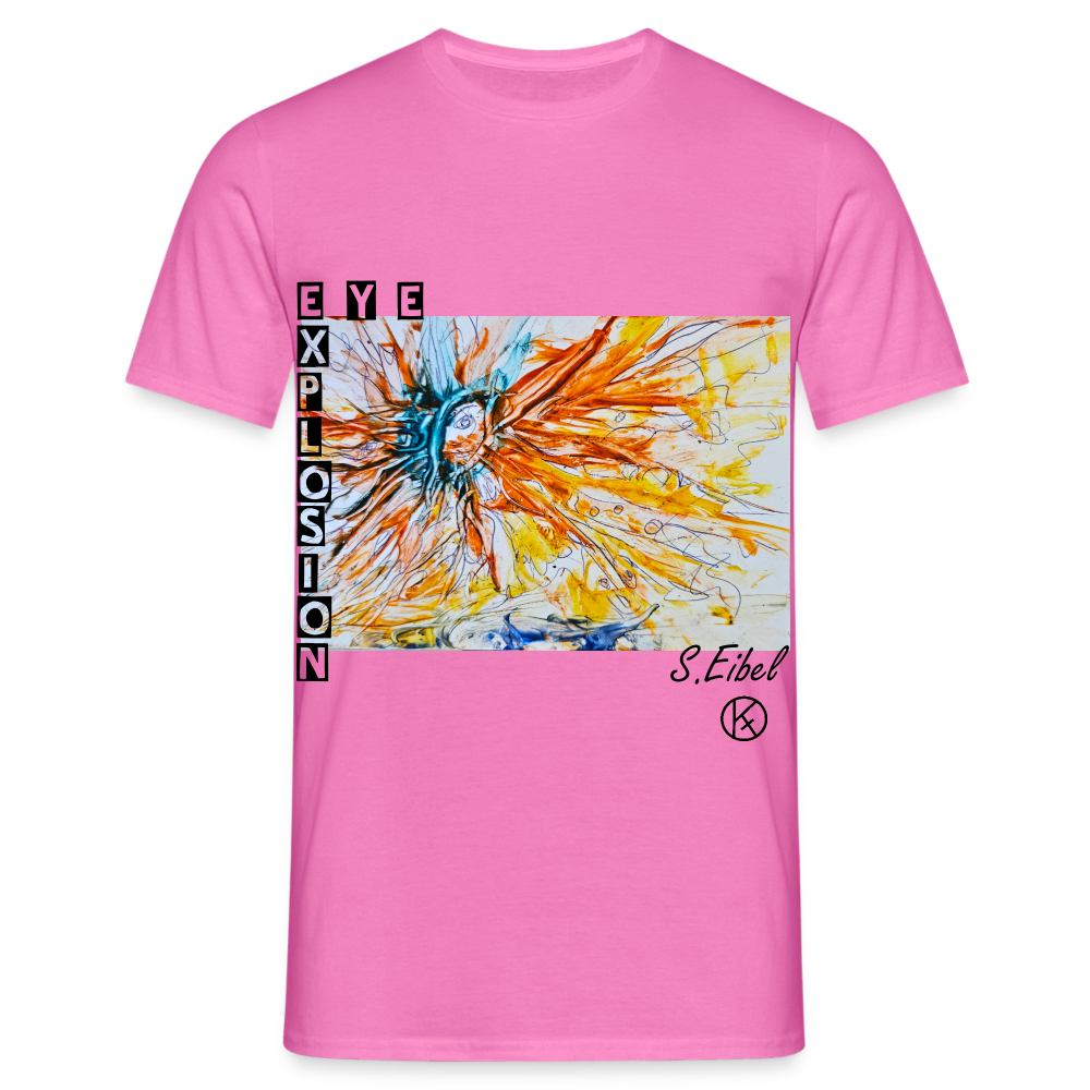 Eye Explosion - eibelartig - Palette - Männer T-Shirt Gildan - Pink