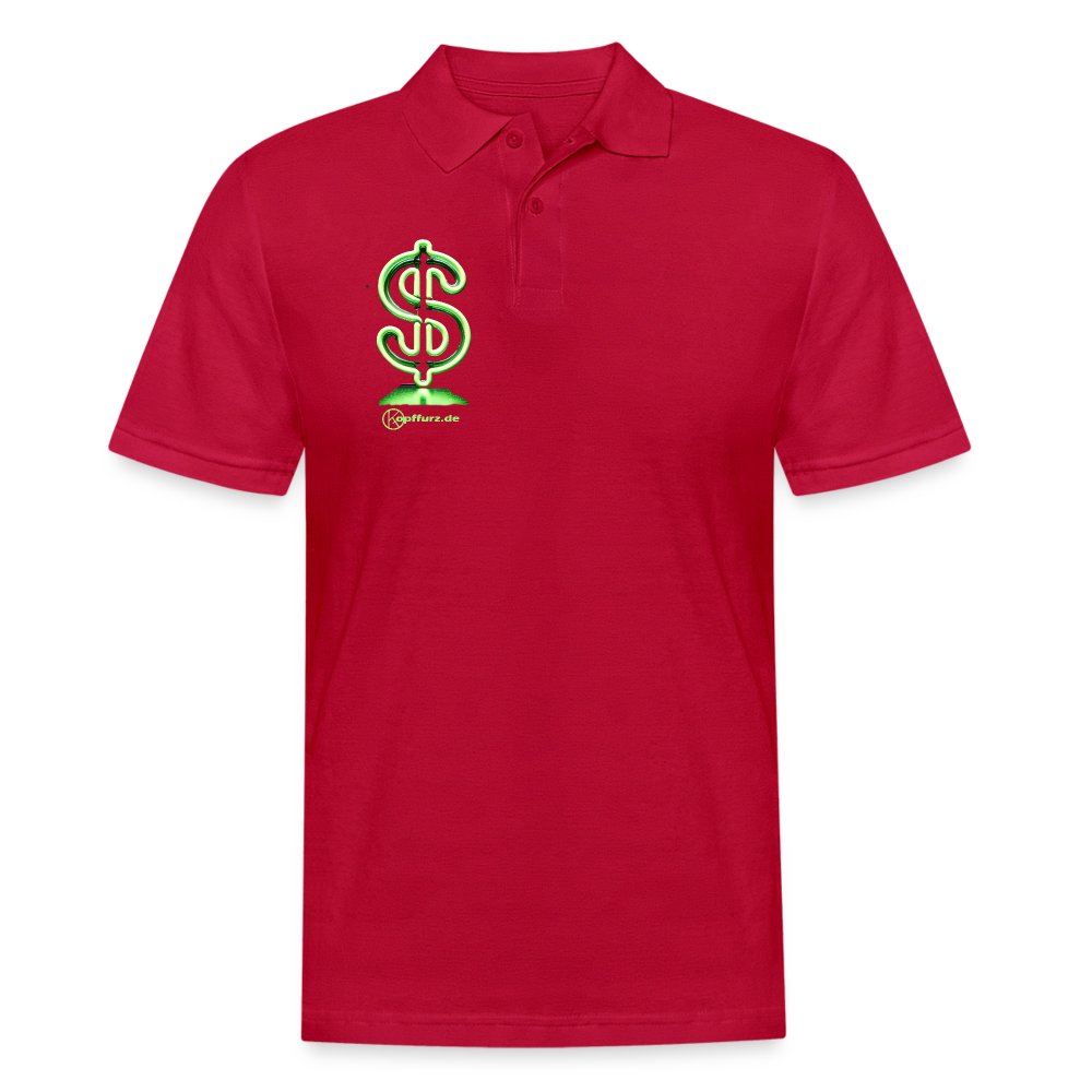 Dollar - Männer Poloshirt - cherry red