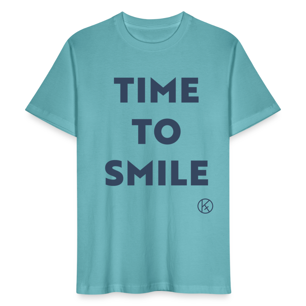 Time to smile - Stanley/Stella Unisex T-Shirt CRAFTER - Pastelltürkis