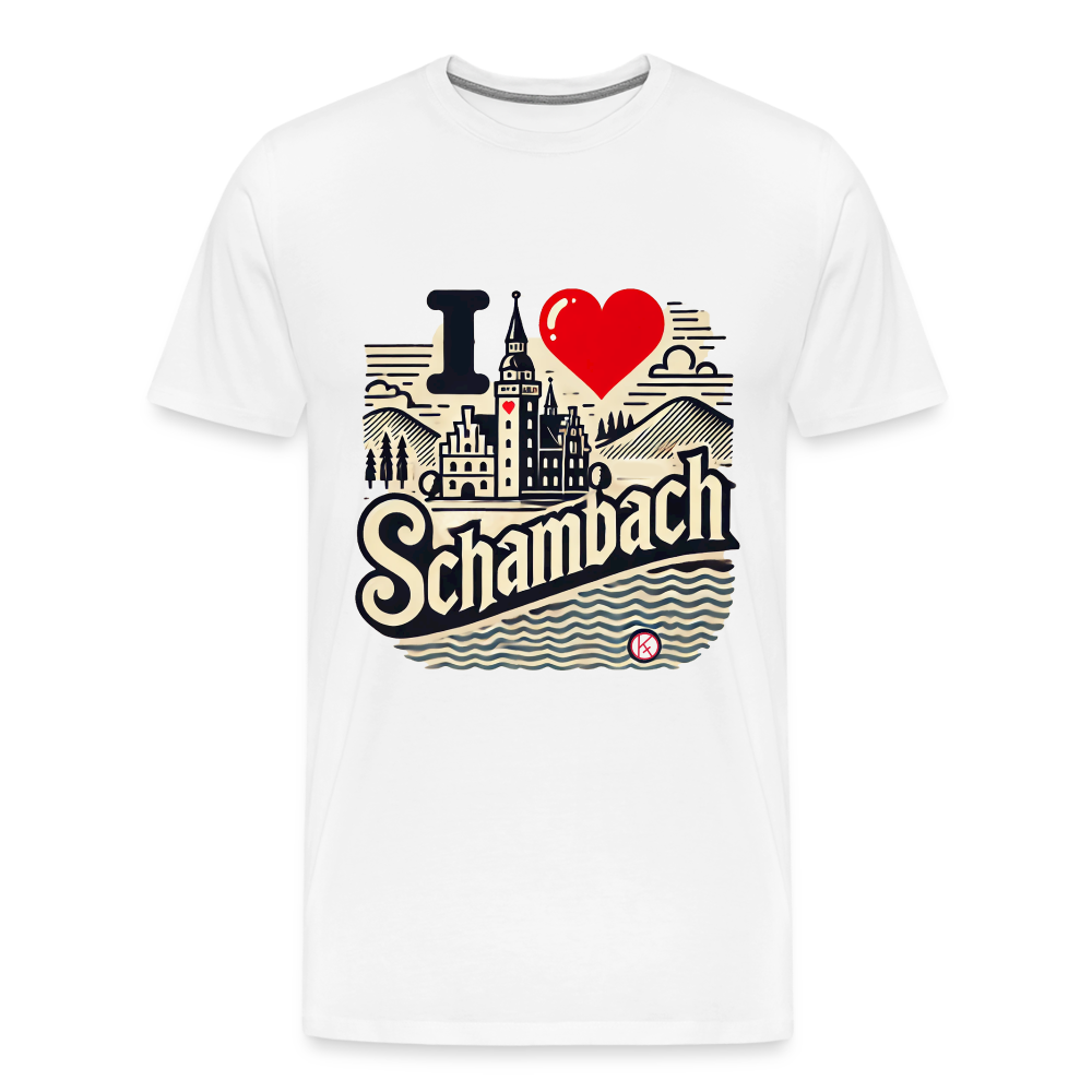 Love Schambach - Männer Premium T-Shirt - Weiß