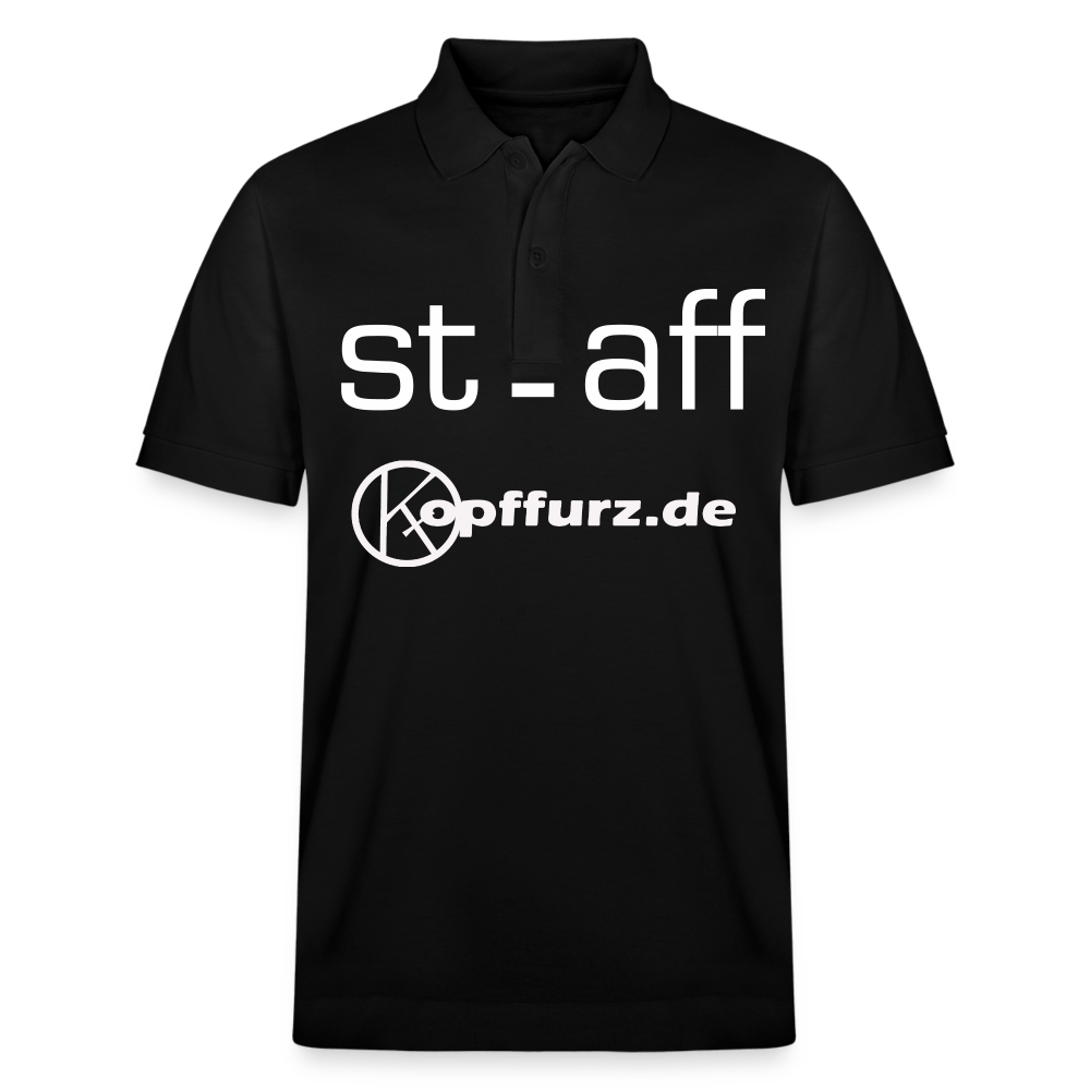 staff - witzig - Stanley/Stella Unisex Bio-Poloshirt PREPSTER - Schwarz