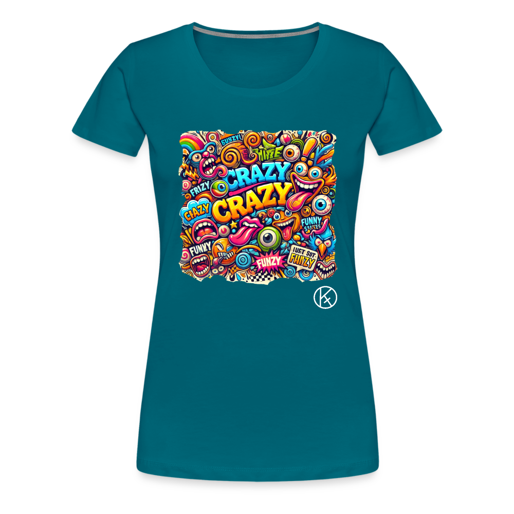 crazy - Frauen Premium T-Shirt - Divablau