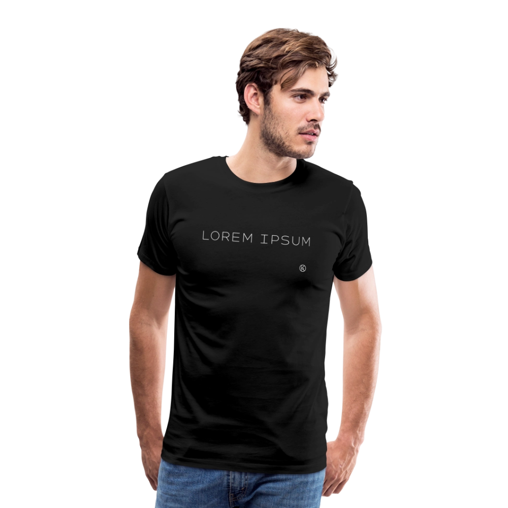 Lorem ipsum - schwarz - kf - Männer T-Shirt - Schwarz