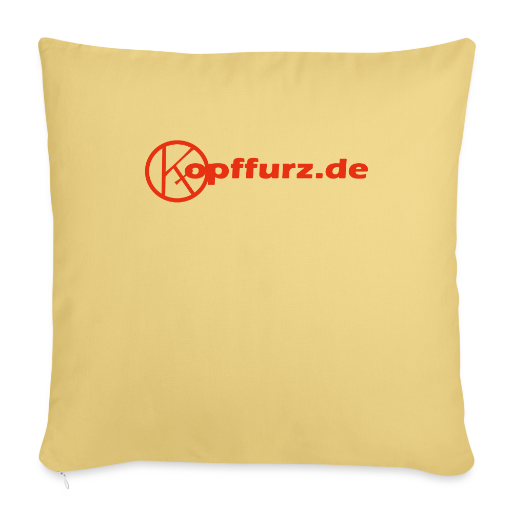 Kuschelkissen - eibelartig - plus - Sofakissenbezug 44 x 44 cm - Hellgelb