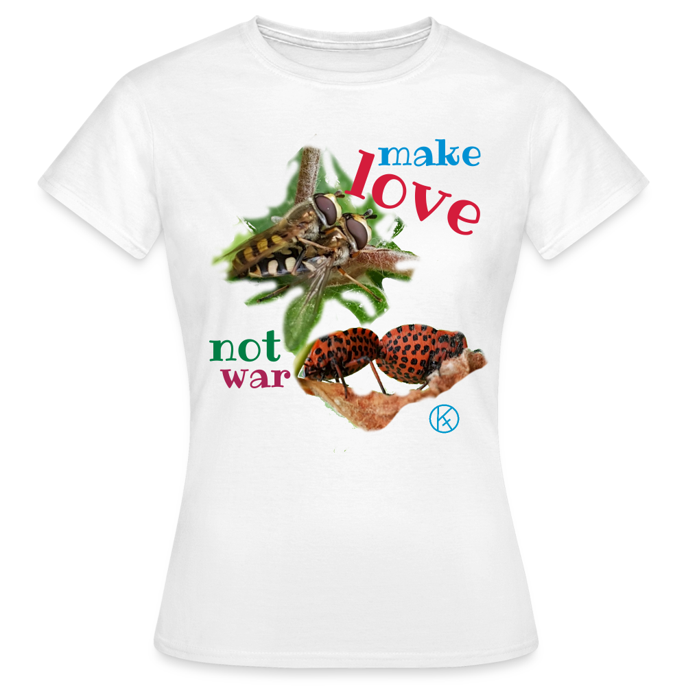 make-love - tierisches - Frauen T-Shirt - Weiß