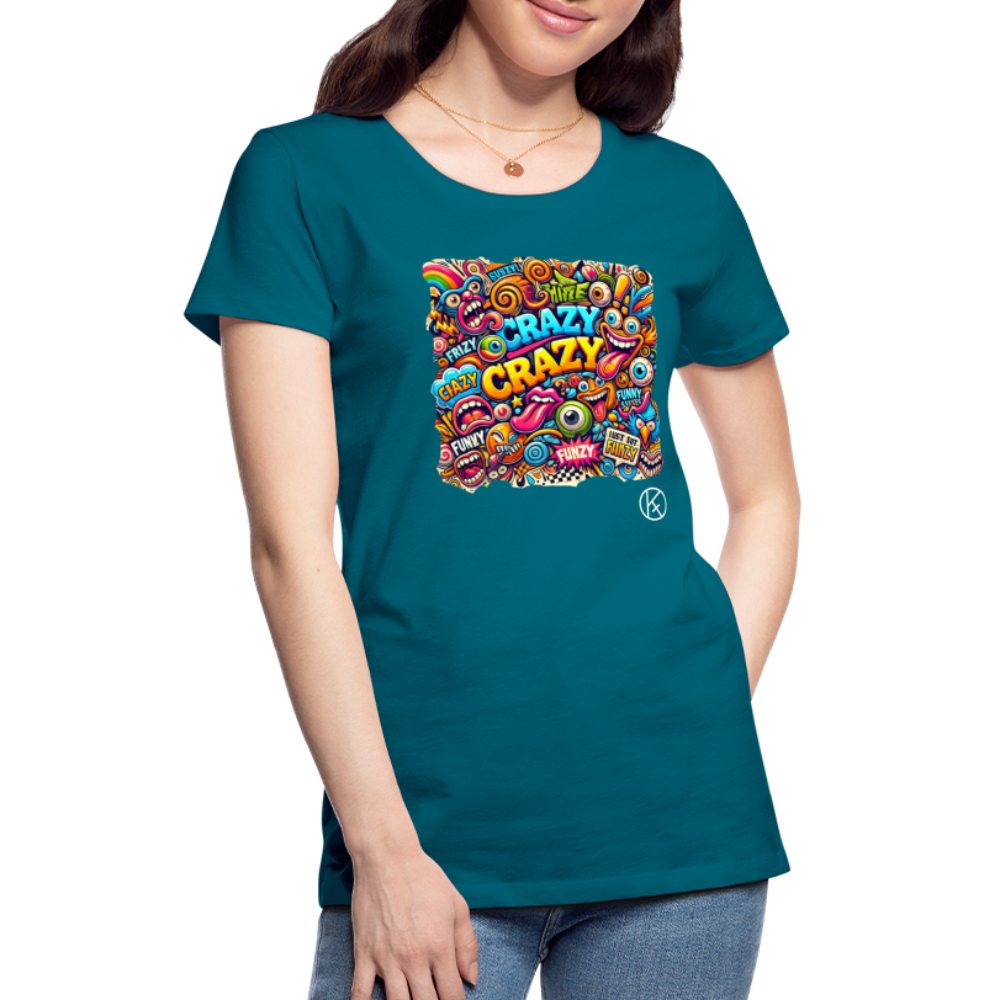 crazy - Frauen Premium T-Shirt - Divablau
