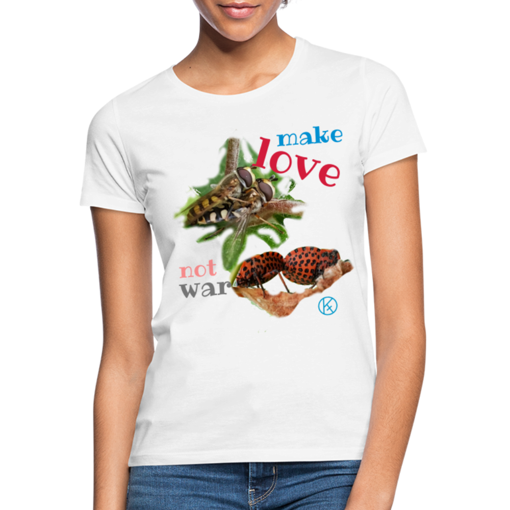 make-love - tierisches - pastell - Frauen T-Shirt - Weiß