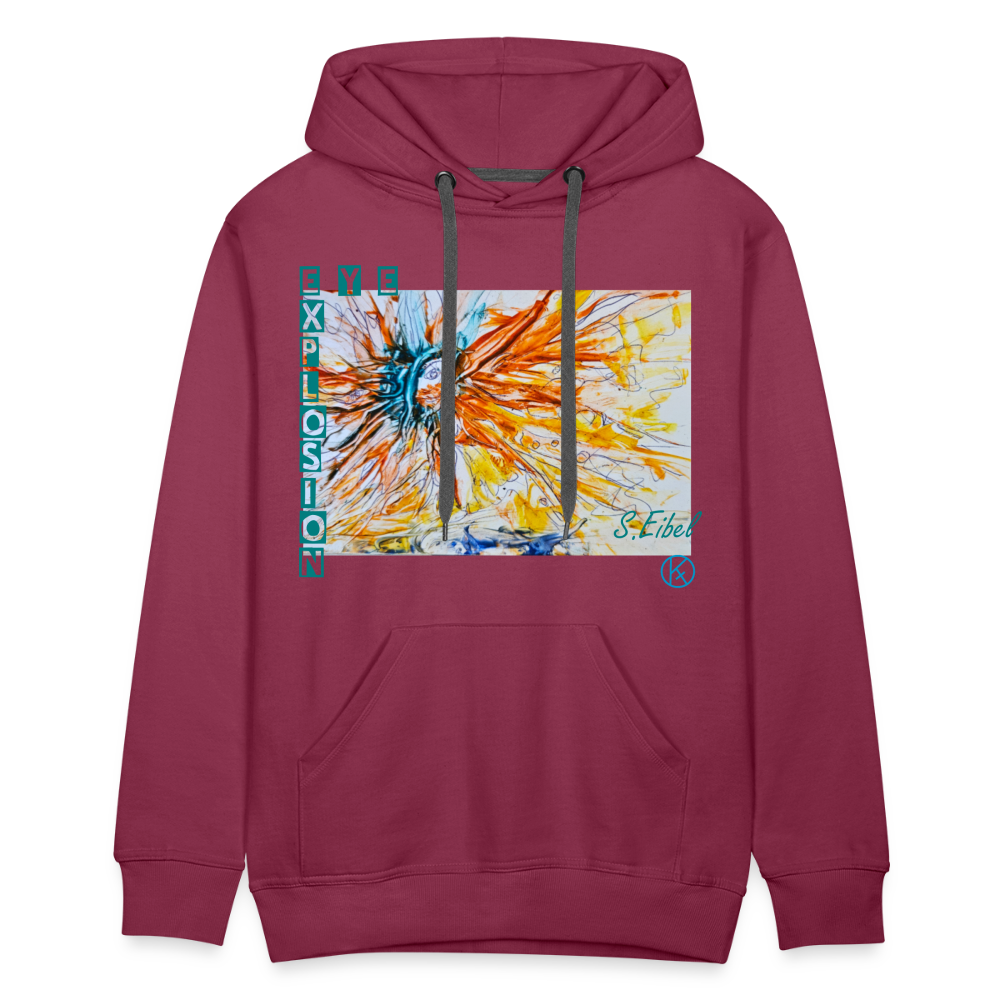 Eye Explosion - eibelartig - Palette - Männer Premium Hoodie - Bordeaux