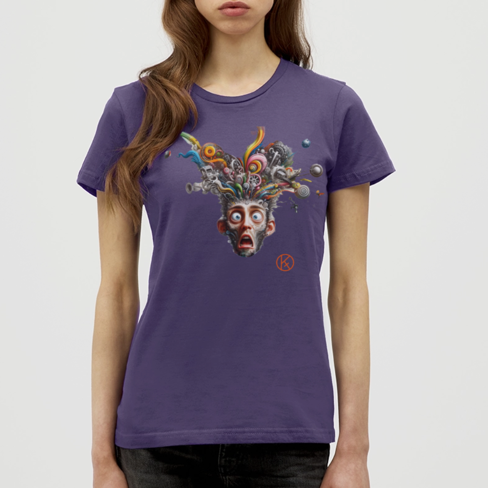 Showroom - Frauen T-Shirt Gildan - Dunkellila