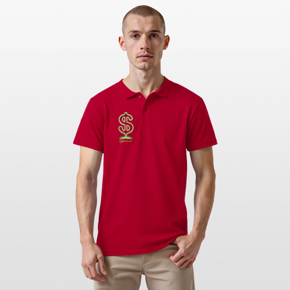 Dollar - Männer Poloshirt - cherry red